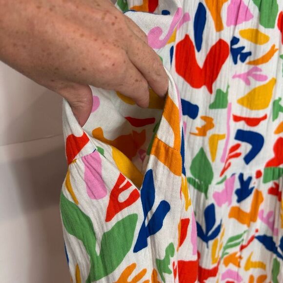 Show Me Your Mumu Long Weekend Maxi Dress Gauze Small Pattern Floral Tiered SMYM - Picture 8 of 16